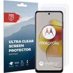 Rosso Ultra Clear Screen Protector - Μεμβράνη Προστασίας Οθόνης - Motorola Moto G73 - 2 Τεμάχια (8719246387500)