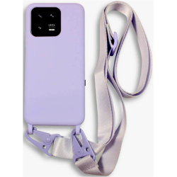 Bodycell Θήκη Σιλικόνης με Λουράκι Λαιμού - Xiaomi 13 Pro - Violet (5206015023521)