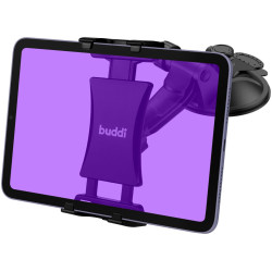 Buddi Tablet Holder for Car Dashboard / Windshield - Universal Ρυθμιζόμενη Βάση Στήριξης για Smartphone / Tablet με Βεντούζα για Ταμπλό / Παρμπρίζ Αυτοκινήτου - Black - 5 Έτη Εγγύηση (8719246384653)