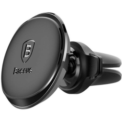 Baseus Magnetic Air Vent - Μαγνητική Βάση Στήριξης για Κινητά / Smartphones για Αεραγωγούς Αυτοκινήτου με Δύο Κλιπ για Καλώδια - Black (SUGX020001)