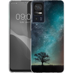 KWmobile Θήκη Σιλικόνης TCL 40 SE - Cosmic Nature / Blue / Grey / Black (61585.01)