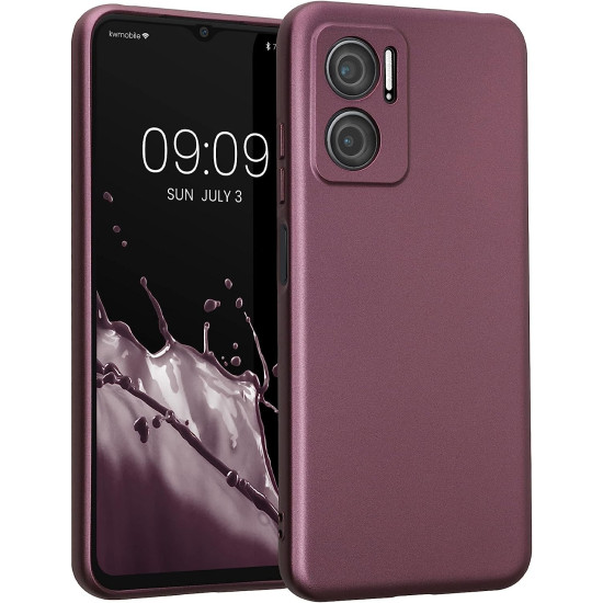 KWmobile Θήκη Σιλικόνης Xiaomi Redmi 10 5G με Πλαίσιο Κάμερας - Metallic Lavender (61414.230)