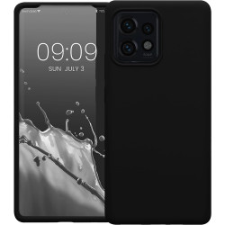 KWmobile Soft Flexible Rubber Cover - Θήκη Σιλικόνης Motorola Edge 40 Pro / Edge Plus 2023 - Black (61344.01)