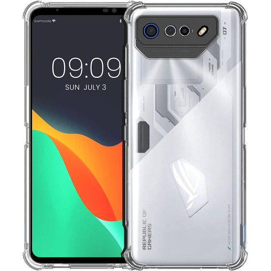 KWmobile Διάφανη Θήκη Σιλικόνης με TPU Bumper Asus ROG Phone 7 - Transparent (61514.03)