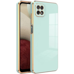 Bodycell Gold Plated - Θήκη Σιλικόνης Samsung Galaxy A22 5G - Mint Green (5206015069505)