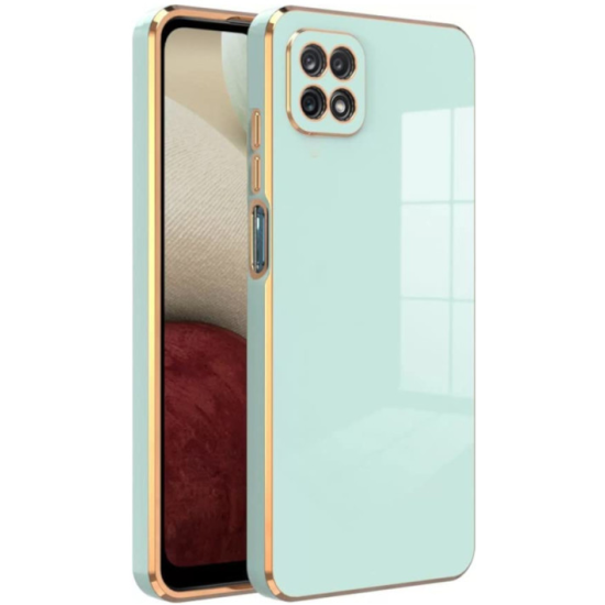 Bodycell Gold Plated - Θήκη Σιλικόνης Samsung Galaxy A22 5G - Mint Green (5206015069505)