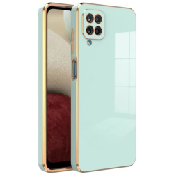 Bodycell Gold Plated - Θήκη Σιλικόνης Samsung Galaxy A22 4G - Mint Green (5206015069475)