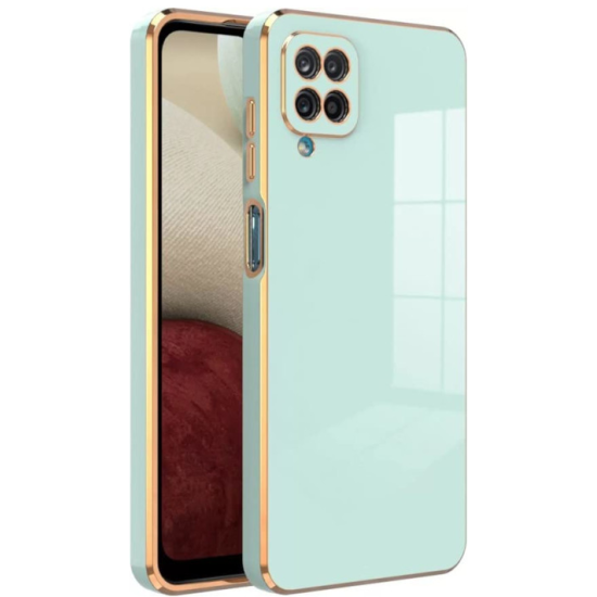 Bodycell Gold Plated - Θήκη Σιλικόνης Samsung Galaxy A22 4G - Mint Green (5206015069475)