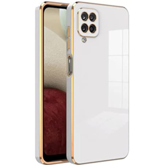 Bodycell Gold Plated - Θήκη Σιλικόνης Samsung Galaxy A22 4G - White (5206015069482)