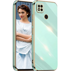 Bodycell Gold Plated - Θήκη Σιλικόνης Xiaomi Redmi 10A - Mint Green (5206015070228)