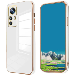 Bodycell Gold Plated - Θήκη Σιλικόνης Xiaomi 12T / 12T Pro - White (5206015069819)