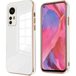 Bodycell Gold Plated - Θήκη Σιλικόνης Xiaomi 12 / 12X - White (5206015069840)