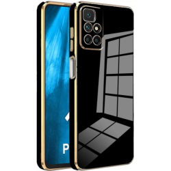 Bodycell Gold Plated - Θήκη Σιλικόνης Xiaomi Redmi 10 / Redmi 10 2022 - Black (5206015070181)
