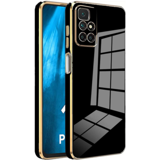 Bodycell Gold Plated - Θήκη Σιλικόνης Xiaomi Redmi 10 / Redmi 10 2022 - Black (5206015070181)