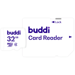 Buddi Κάρτα Μνήμης MicroSD 32GB C4 με Αντάπτορα SDXC - White - 5 Έτη Εγγύηση (8719246387340)