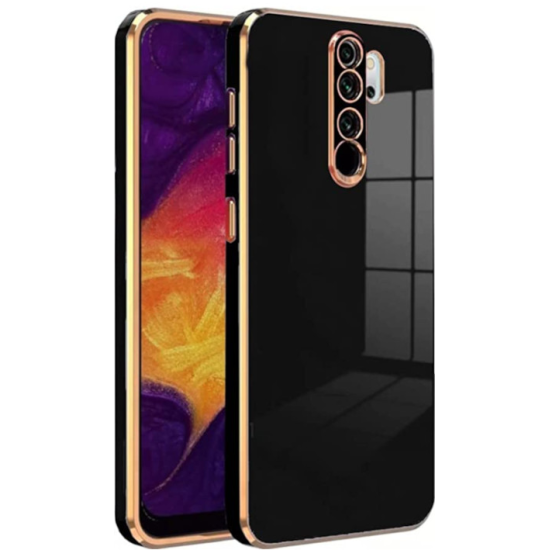 Bodycell Gold Plated - Θήκη Σιλικόνης Xiaomi Redmi Note 8 Pro - Black (5206015070099)