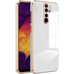 Bodycell Gold Plated - Θήκη Σιλικόνης Xiaomi Redmi Note 8 Pro - White (5206015070112)