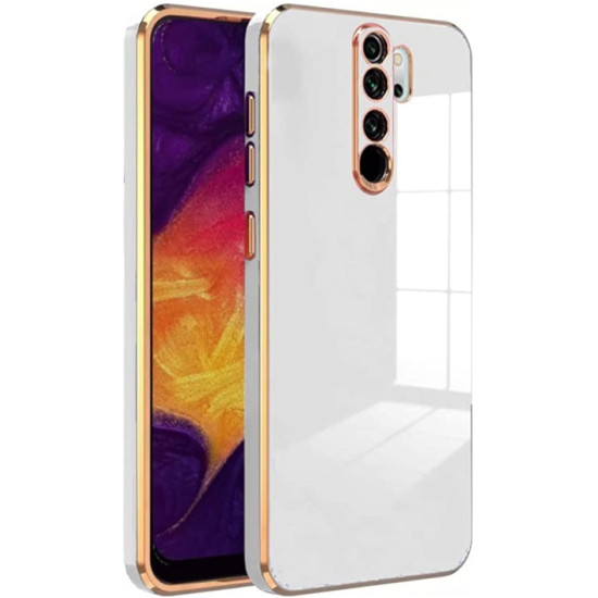 Bodycell Gold Plated - Θήκη Σιλικόνης Xiaomi Redmi Note 8 Pro - White (5206015070112)