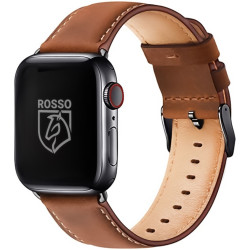 Rosso Deluxe Strap - Δερμάτινο Λουράκι Apple Watch Ultra/SE/11/10/9/8/7/6/5/4 (49/46/45/44mm) - Brown (8719246388101)