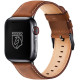 Rosso Deluxe Strap - Δερμάτινο Λουράκι Apple Watch SE/11/10/9/8/7/6/5/4 (42/41/40mm) - Brown (8719246388088)