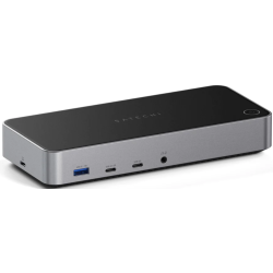 Satechi Triple 4K Display Docking Station - Με Θύρες 3 x USB-A / 2 x Type-C / 2 x DisplayPort / 3 x HDMI / 1 x Ethernet / 1 x 3.5mm Jack / 1 x Kensington Lock / 1 x DC (ST-D4KTM-EU)
