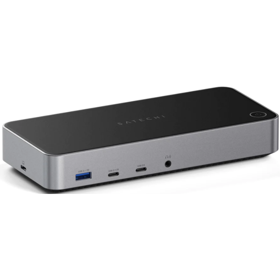 Satechi Triple 4K Display Docking Station - Με Θύρες 3 x USB-A / 2 x Type-C / 2 x DisplayPort / 3 x HDMI / 1 x Ethernet / 1 x 3.5mm Jack / 1 x Kensington Lock / 1 x DC (ST-D4KTM-EU)
