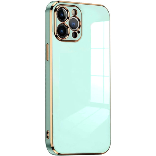 Bodycell Gold Plated - Θήκη Σιλικόνης Apple iPhone 14 Pro - Mint Green (5206015069291)