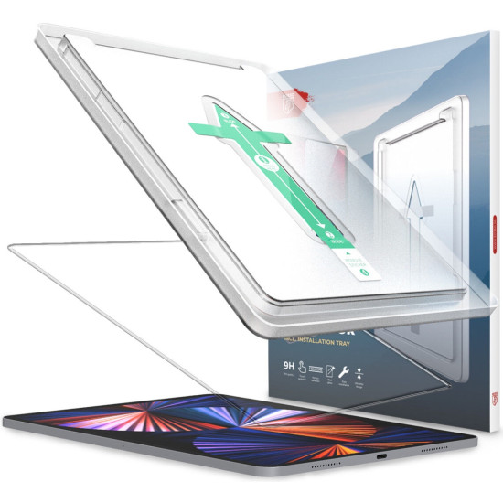 Rosso Tempered Glass - Αντιχαρακτικό Προστατευτικό Γυαλί Οθόνης Apple iPad Pro 12.9" 2022 / 2021 / 2020 / 2018 - Clear (8719246398483)