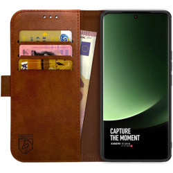 Rosso Element PU Θήκη Πορτοφόλι Xiaomi 13 Ultra - Brown (8719246398841)