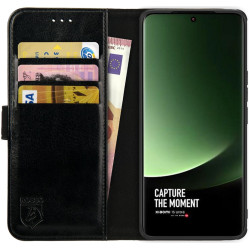 Rosso Element PU Θήκη Πορτοφόλι Xiaomi 13 Ultra - Black (8719246398773)