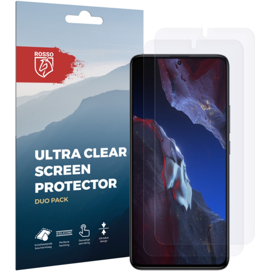 Rosso Ultra Clear Screen Protector - Μεμβράνη Προστασίας Οθόνης - Xiaomi Poco F5 Pro - 2 Τεμάχια (8719246401114)