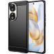 Techsuit Carbon Silicone - Θήκη Σιλικόνης Honor 90 / 80 - Black (5949419063938)