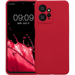 KWmobile Soft Slim Flexible Rubber Cover with Camera Protector - Θήκη Σιλικόνης Xiaomi Redmi Note 12 4G με Πλαίσιο Κάμερας - Sweet Cherry (61170.229)