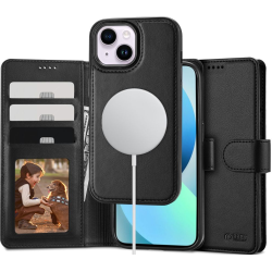 Tech-Protect Wallet MagSafe - 2 σε 1 Πορτοφόλι με Αποσπώμενη Θήκη MagSafe - Apple iPhone 13 - Black (9490713935767)