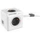 Allocacoc PowerCube Extended USB - Πολύπριζο με 4 Υποδοχές 3680W & Καλώδιο 150cm - 2 x USB-A - 10.5W - Trolley Grey - 2 Έτη Εγγύηση (1402GY/DEEUPC)