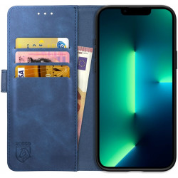 Rosso Element PU Θήκη Πορτοφόλι Apple iPhone 13 Pro Max - Blue (8719246324758)