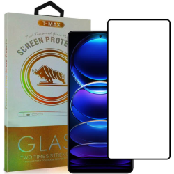 T-Max Premium 3D Tempered Glass Full Glue Fluid Despensing - Αντιχαρακτικό Γυαλί Οθόνης Xiaomi Redmi Note 12 Pro Plus - Black (5206015070440)