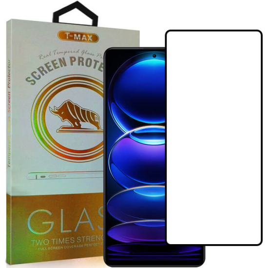 T-Max Premium 3D Tempered Glass Full Glue Fluid Despensing - Αντιχαρακτικό Γυαλί Οθόνης Xiaomi Redmi Note 12 Pro Plus - Black (5206015070440)