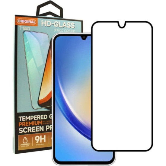 T-Max Premium 3D Tempered Glass Full Glue Fluid Despensing - Αντιχαρακτικό Γυαλί Οθόνης Samsung Galaxy A34 - Black (5206015070358)