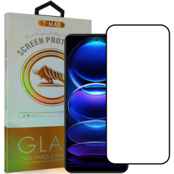 T-Max Premium 3D Tempered Glass Full Glue Fluid Despensing - Αντιχαρακτικό Γυαλί Οθόνης Xiaomi Redmi Note 12 5G / Poco X5 - Black (5206015070426)