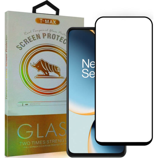 T-Max Premium 3D Tempered Glass Full Glue Fluid Despensing - Αντιχαρακτικό Γυαλί Οθόνης OnePlus Nord CE 3 Lite - Black (5206015070334)