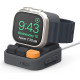 Elago W9 Stand Ultra Apple Watch Charging Station - Βάση Σιλικόνης για Φορτιστή Apple Watch Ultra2/Ultra1/SE/10/9/8/7/6/5/4/3/2/1 (49/46/45/44/42/41/40/38mm) & Samsung Galaxy Watch 5 / 5 Pro - Dark Gray (EST-WT9-ULTRA-DGY)