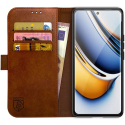 Rosso Element PU Θήκη Πορτοφόλι Realme 11 Pro Plus - Brown (8719246398858)