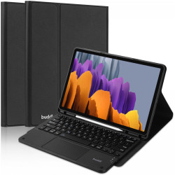 Buddi Zuna Keyboard Case - Θήκη με Υποδοχή για Γραφίδα και Πληκτρολόγιο Bluetooth - Samsung Galaxy Tab S8 Plus / S7 Plus / S7 FE 12.4" - Black (8719246386626)