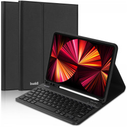 Buddi Zuna Keyboard Case - Θήκη με Υποδοχή για Apple Pencil και Πληκτρολόγιο Bluetooth - Apple iPad Air 7 2025 11" / Air 6 2024 11" / Air 5 2022 10.9" / Air 4 2020 10.9" - Black (8719246386558)