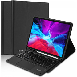 Buddi Zuna Keyboard Case - Θήκη με Υποδοχή για Apple Pencil και Πληκτρολόγιο Bluetooth - Apple iPad Pro 12.9" 2022 / 2021 / 2020 / 2018 - Black (8719246386572)