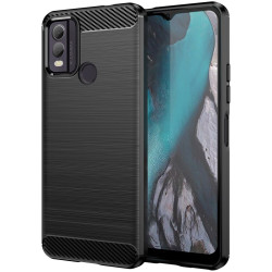 HappyCase Θήκη Σιλικόνης Brushed - Nokia C22 - Black (8719246408625)