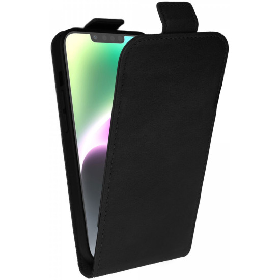 Rosso Element Vertical Flip Case - Flip Θήκη Πορτοφόλι Apple iPhone 14 - Black (8719246406966)