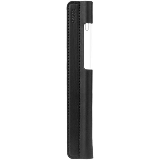 Rosso Deluxe Stylus Pen Holder - Δερμάτινη Αυτοκόλλητη Θήκη Γραφίδας / Apple Pencil / Στυλό / Μολύβι για Tablet / iPad / eReader / Σημειωματάριο - Black (8719246399145)