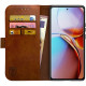 Rosso Element PU Θήκη Πορτοφόλι Motorola Edge 40 Pro - Brown (8719246390494)